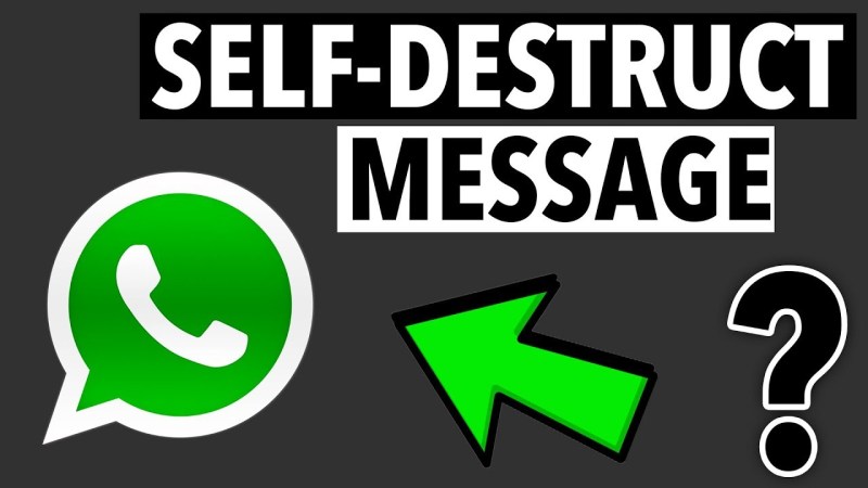 How to Send that Self Destruction Messages on WhatsApp Easy and Fast? 100% working
