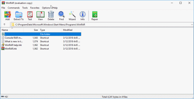 WinRAR with new theme